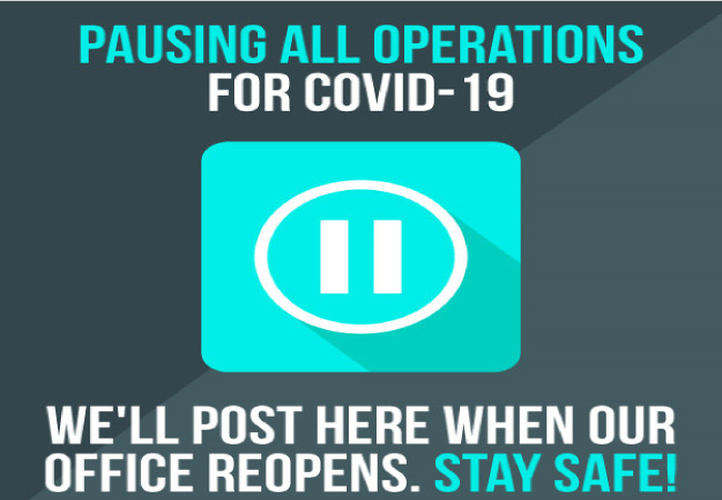 covid-19 pause in operations notice