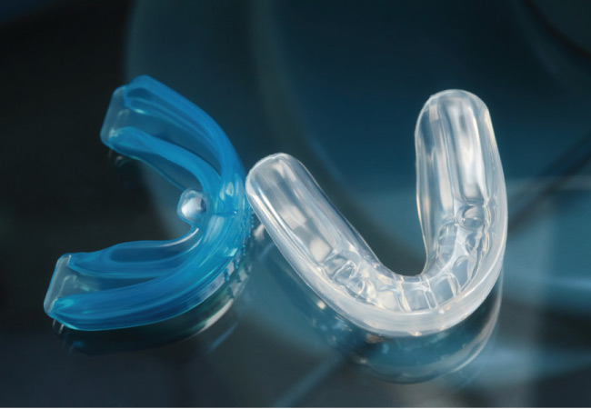 two custom nightguards to treat bruxism